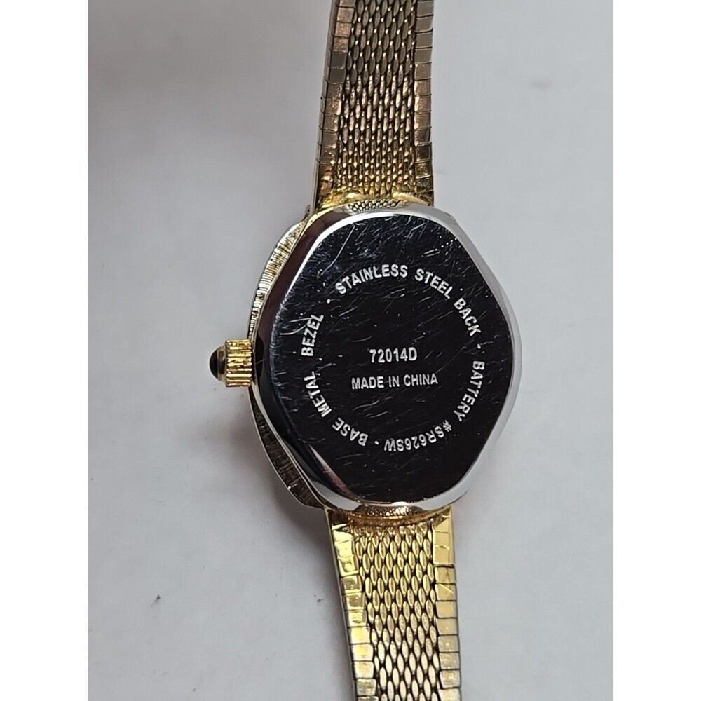 Dufonte Lucien Piccard Womens Diamond Watch Gold Tone Dainty Dress New Battery - Picture 11 of 14